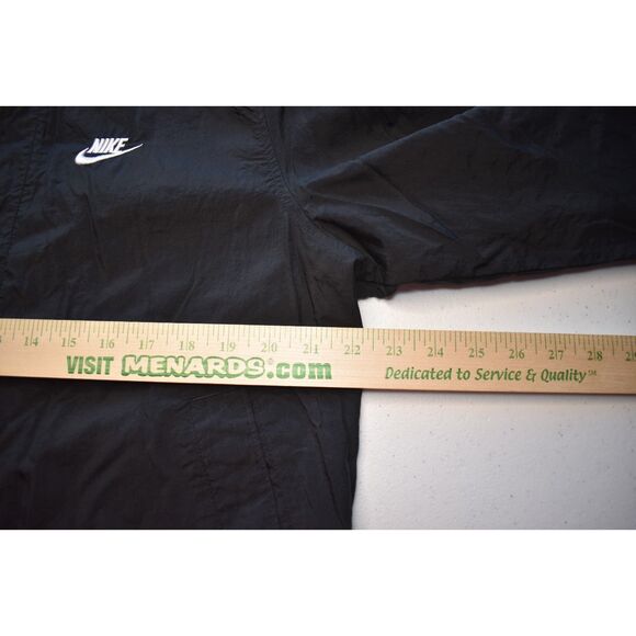 Nike Windbreaker Bomber Jacket Black Lightweight Athleticwear Mens Large - Picture 7 of 8